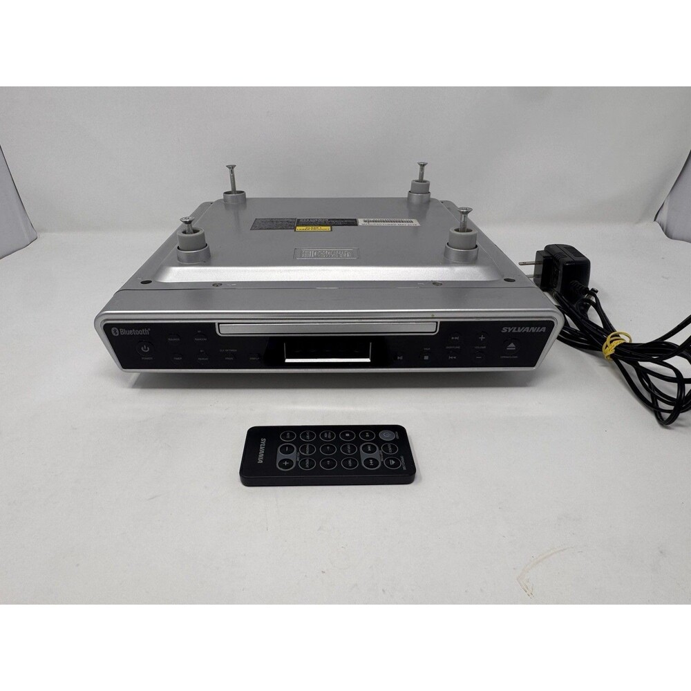 Sylvania SKCR2713 Under Cabinet CD FM Bluetooth Player System w/ Remote (Video)